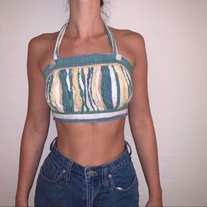 Anthropologie pastel halter bandeau